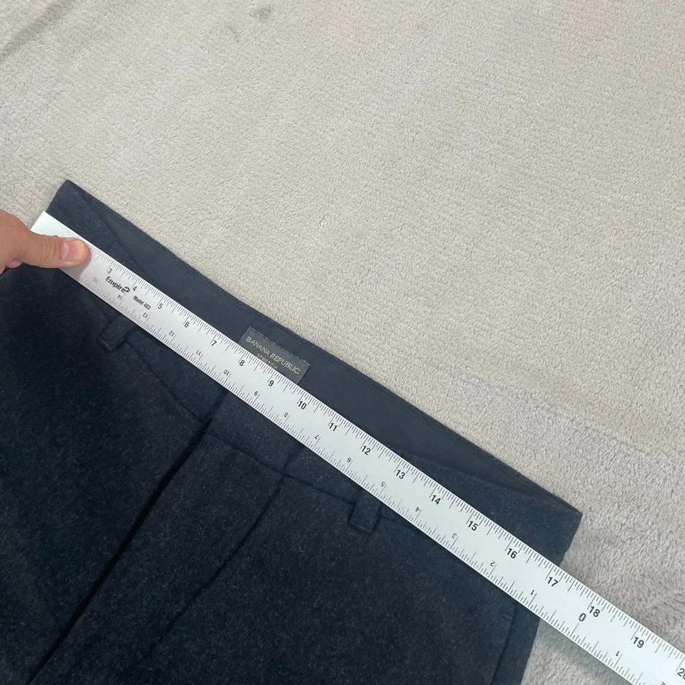 Vintage Banana Republic Stretch Pants‎ Men 34x31 Charcoal Grey Wool Blend Preppy